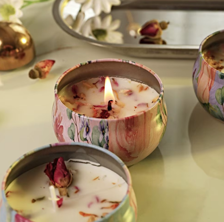 Świeczka Loft Rituera z suszonymi kwiatami